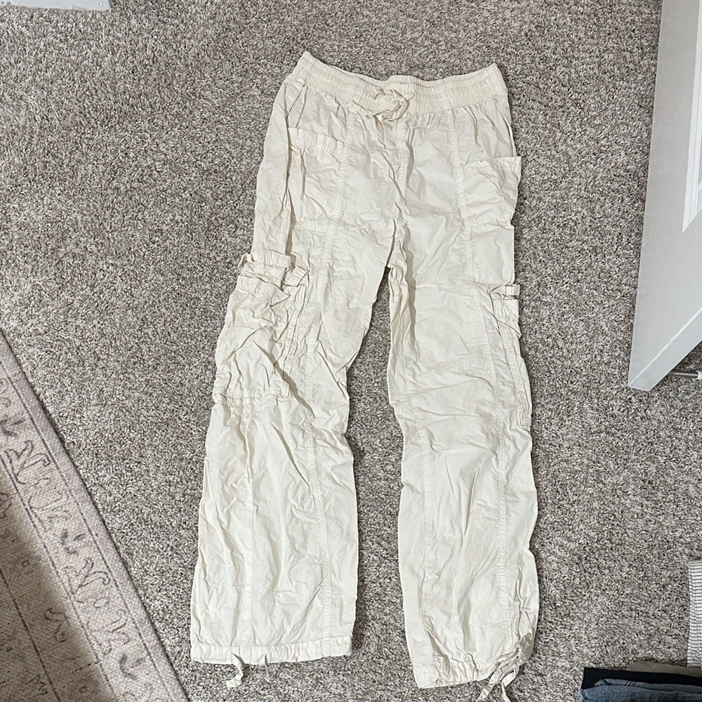 Aerie Ivory Cargo Pants